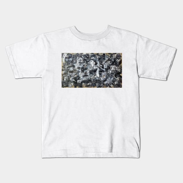 ZOO PARTY OF LIBERATION Kids T-Shirt by Angel Rivas